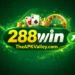 288Win Game official style logo with green background, gold 288 text, white win lettering and TheAPKValley.com watermark