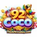 92 Coco Game official logo with vibrant gold 92 design and TheAPKValley branding for APK download platform