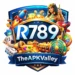 R789 Game casino style logo with gaming icons and TheAPKValley branding for latest APK download 2026
